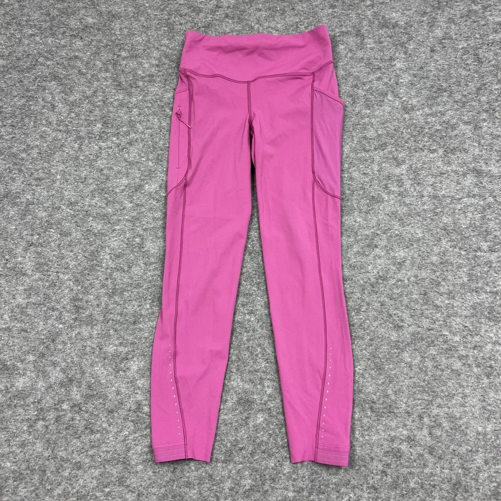 Lululemon Leggings Womens 6 Pink High Rise Fast free Tight Ankle Gym Nulux